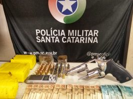 apreensão de arma, drogas e munições