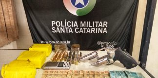 apreensão de arma, drogas e munições