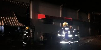 incêndio em galpão de Gaspar