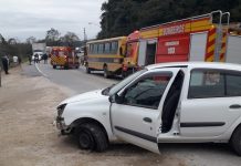 acidente na rodovia Ivo Silveira em Gaspar