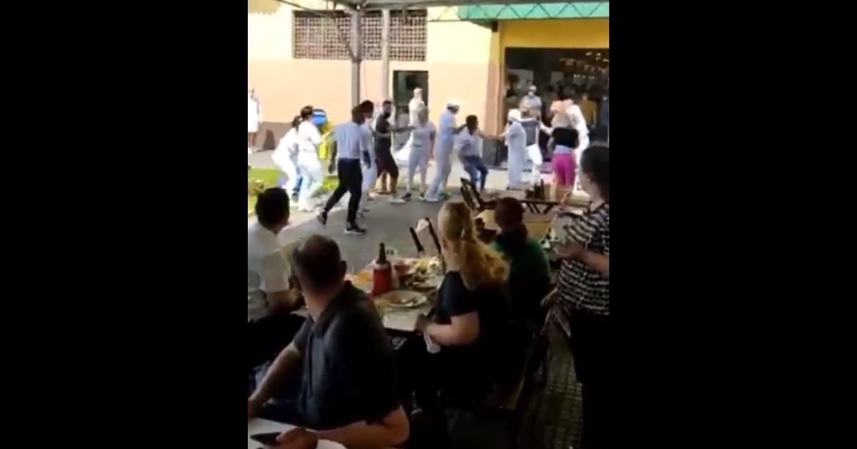 briga no Mercado Público de Itajaí