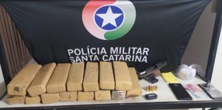 Três pessoas são detidas com 15 tabletes de maconha e arma no bairro Velha