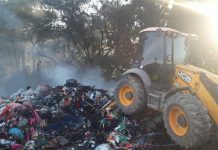 Incêndio destrói galpão com resíduos de malha em Ascurra