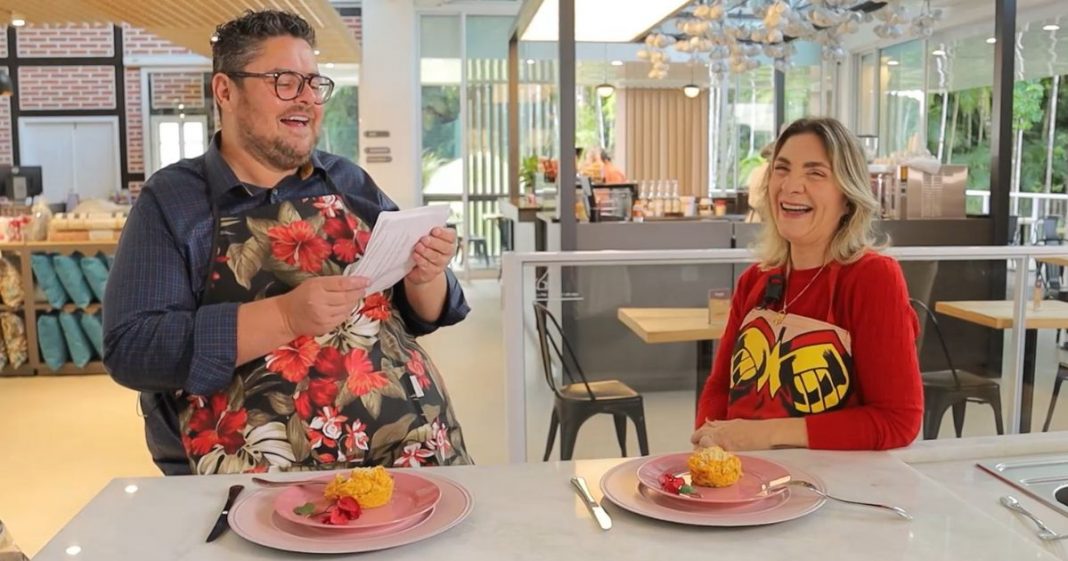 Lu Autentica e Gustavo Siqueira preparam delicioso bolinho de batata doce com atum