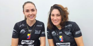 Andressa Gelenski e Natasha Farínea, atletas do Bluvolei