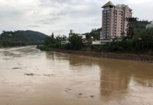 nível do rio Itajaí-Açu em Blumenau