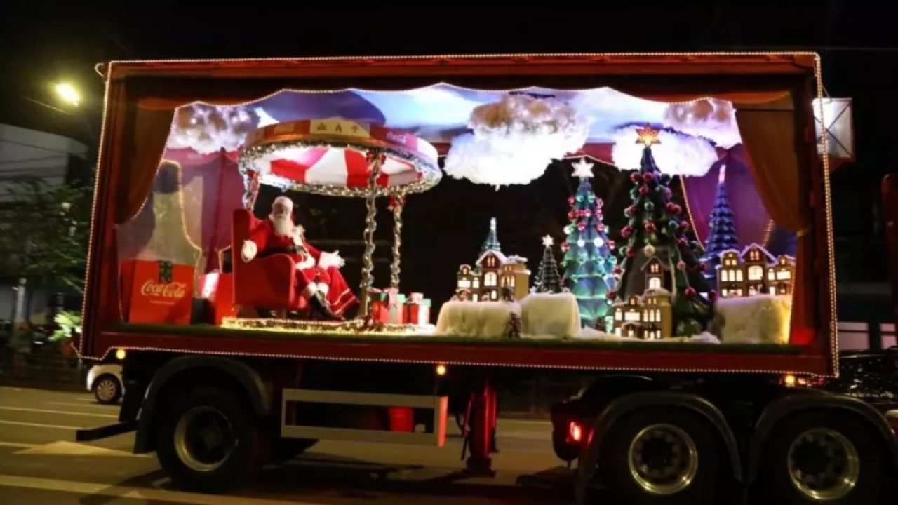 Caravana de Natal da Coca Cola passar nesta semana por