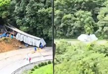 VÍDEO - Confira como está a Serra Dona Francisca após caminhão carregado com produto químico tombar