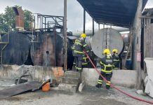 Incêndio atinge tanque de piche de empresa de produção de asfalto em Blumenau