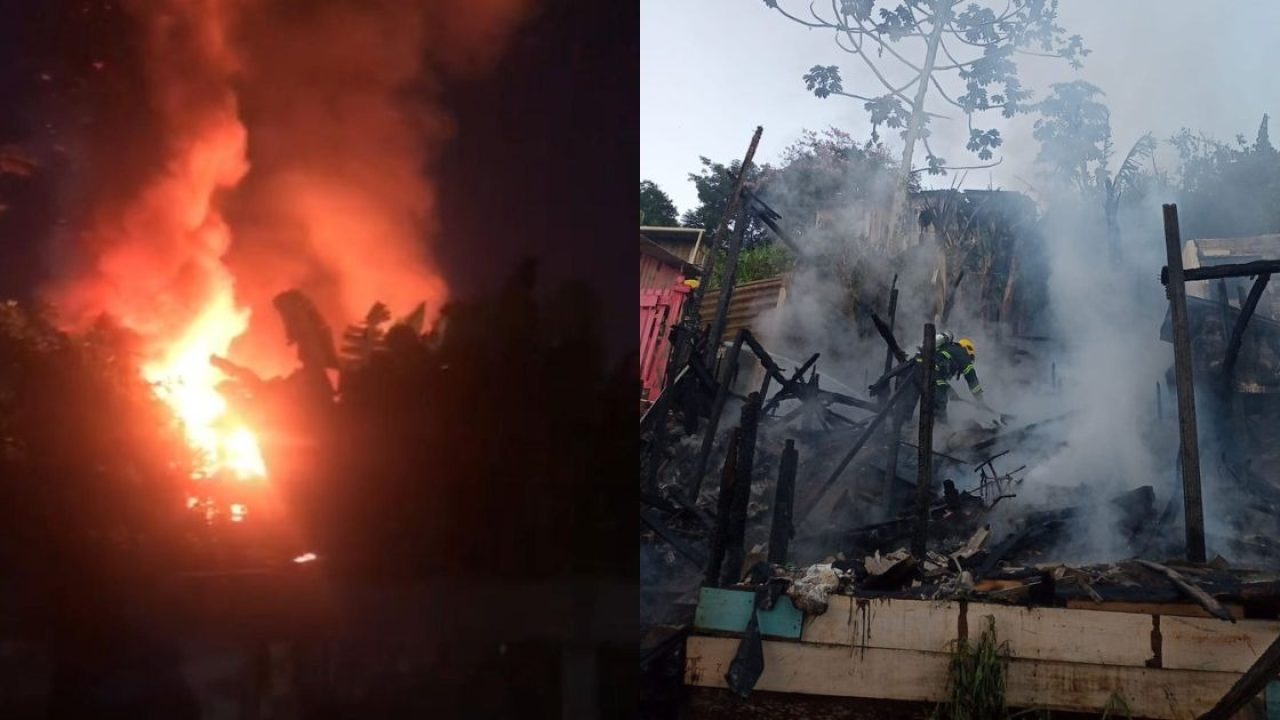 VÍDEO – Mulher morre em incêndio que atingiu ao menos quatro casas em Itajaí