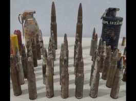 artefatos de guerra granadas