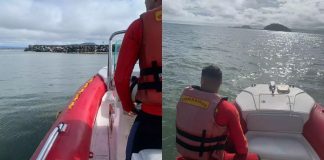 Barco com duas pessoas desaparece no mar e mobiliza bombeiros em São Francisco do Sul