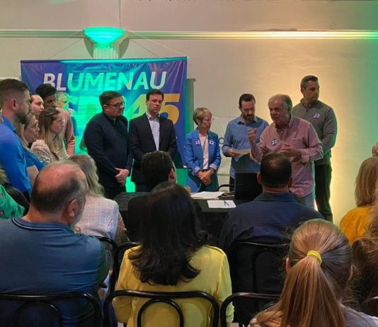 Federação PSDB e Cidadania define nomes de pré-candidatos a vereadores em Blumenau