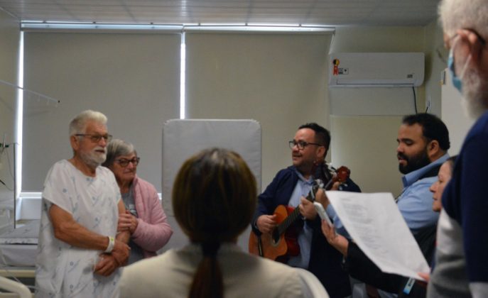 Aniversário de casamento no Hospital Santa Isabel