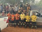 Bombeiros catarinenses resgatam grupo de brigadistas que estavam perdidos em meio aos incêndios no Mato Grosso