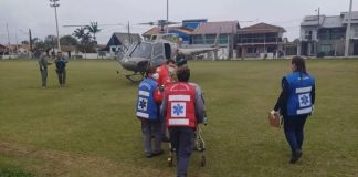 Homem sofre acidente de trabalho e tem pernas cortadas por serra, em Balneário Barra do Sul