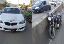 Homem morre após colidir com motocicleta e ser atropelado por carro, em Rio do Sul