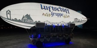 Luftschiff Gruppe é o novo carro alegótico da Oktoberfest Blumenau