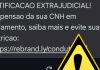 golpe da falsa suspensão da CNH