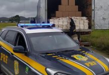 VÍDEO - Abordagem de caminhão termina com 1 tonelada de cocaína apreendida na BR-101, em Itajaí