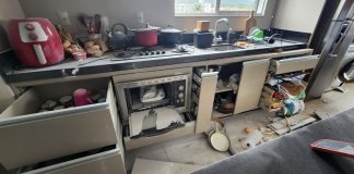 Duas pessoas sofrem queimaduras após gás explodir em cozinha de apartamento em Timbó