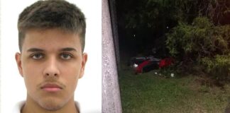 Identificado jovem que morreu após colidir com árvore na SC-412, em Gaspar