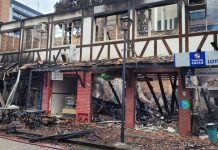 GALERIA - Veja como está estrutura atingida por incêndio na rua XV de Novembro, em Blumenau