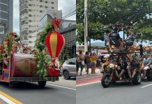 Planetapéia desfila com brinquedos e carros temáticos