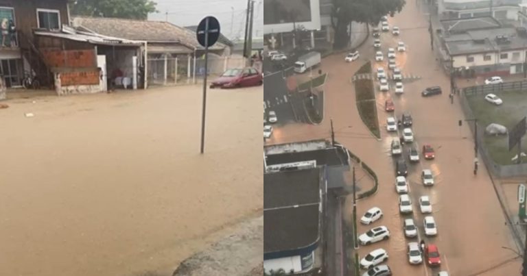 Por conta das fortes chuvas, Balneário Camboriú decreta estado de emergência