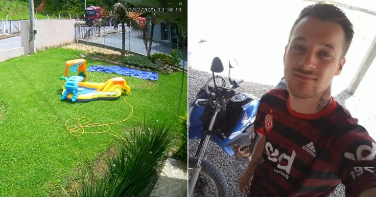 VÍDEO - Colisão envolvendo viatura dos bombeiros termina com motociclista morto em Ilhota